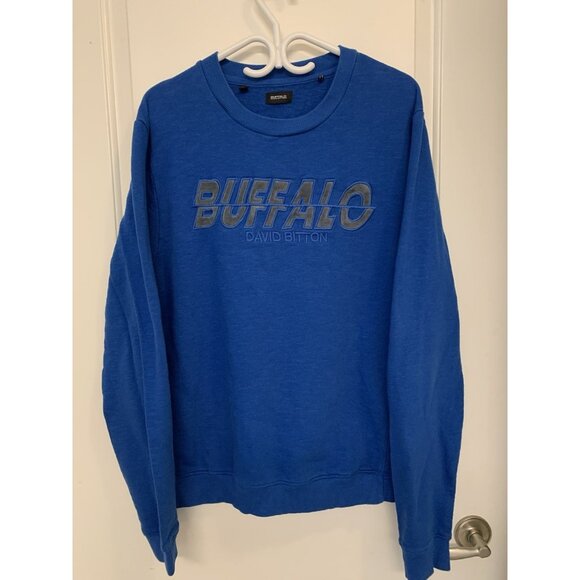 Buffalo Jeans Other - Buffalo David Bitton Graphic Blue Long Sleeve Men’s XL Vintage Look